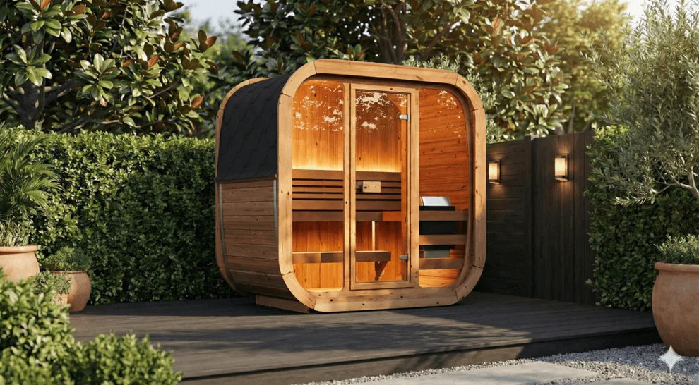 The C 125 Luxury Three Person Outdoor Sauna