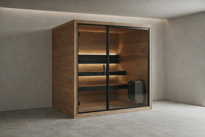 The Black 220 Luxury Three Person Indoor Sauna